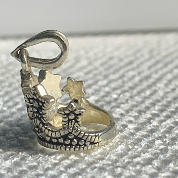 Sterling Silver Crown Char - Picture 2 of 6